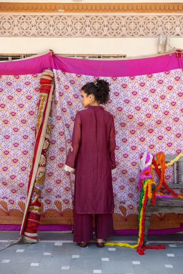 ANYA CHANDERI KURTA SET